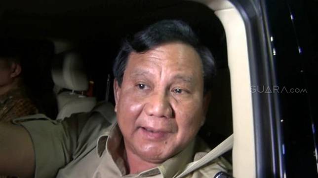 Prabowo Subianto. (Suara.com/Ria Rizki)