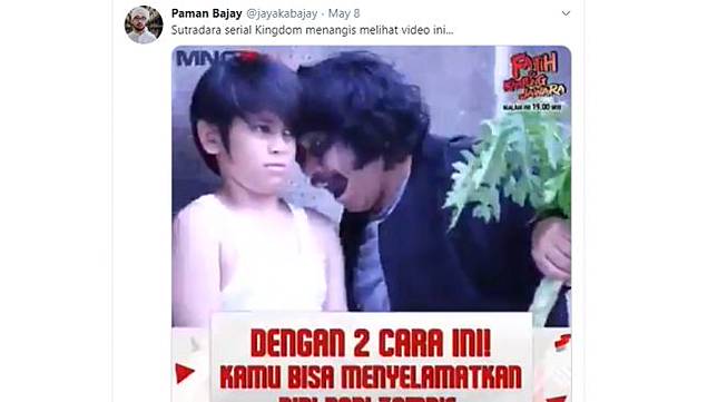 Adegan sinetron. (twitter/jayakabajay)