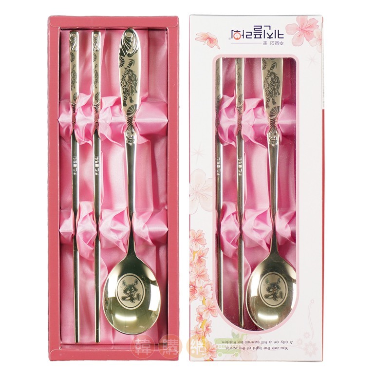 韓國kitchenflower (南陽廚房花)餐具知名品牌 韓國製造進口316不鏽鋼(18-10)等級 以濺射技術形成緻密鋯金膜(俗稱鈦)耐高溫耐磨高硬度 適合祝賀送禮耐用環保好攜帶 品名韓國kitc