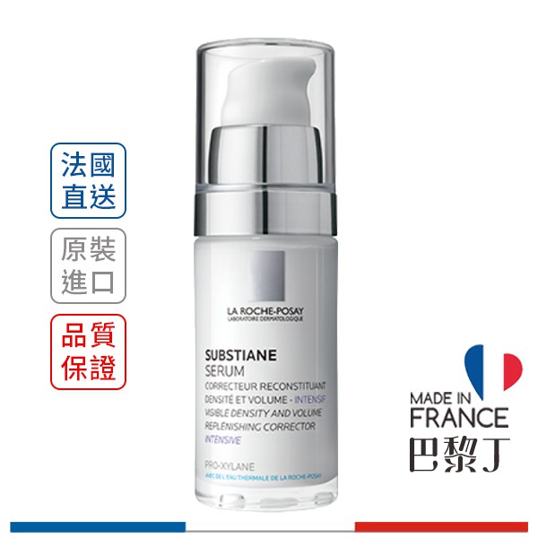 【商品規格】■ 產品名稱：LA ROCHE-POSAY 理膚寶水 普拉絲鏈極效再生緊緻精華■ 原文名稱：SUBSTIANE [+] Sérum 30ml■ 規格容量：30ml■ 保存期限：2022-2