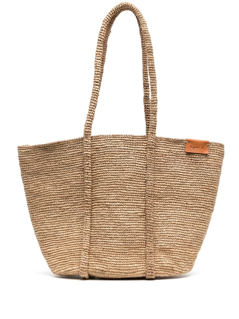 agnès b. - large Tana raffia beach bag - women - Raffia - One Size - Brown
