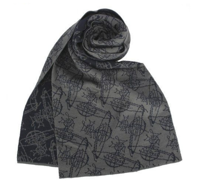 正品直送。 因為怕被告，所以保證原廠正品，聰明消費者請勿相信低價商品。 **. 賣給你原價半價以下，你相信嗎？敢用嗎？ Vivienne Westwood 經典星球圖樣混羊毛圍巾，獨特品牌LOGO織紋