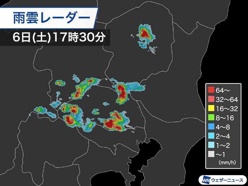 埼玉県熊谷で10分に50mm 日本歴代1位の雨か 東京にも竜巻注意情報