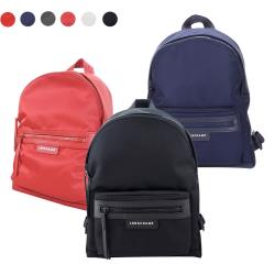 ◎★獨特刻紋翻蓋X樹脂拉鍊|◎★深受年輕人喜愛|◎★內容量大，郊遊小旅行適宜品牌定位:國際精品品牌:Longchamp背法:後背包款:後背包顏色:多色組合外層材質:尼龍開口方式:拉鍊式尺寸-長X寬X高