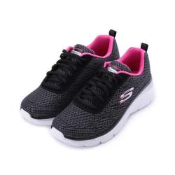 SKECHERS FASHION FIT 綁帶運動鞋 黑 12719-BKHP 女鞋