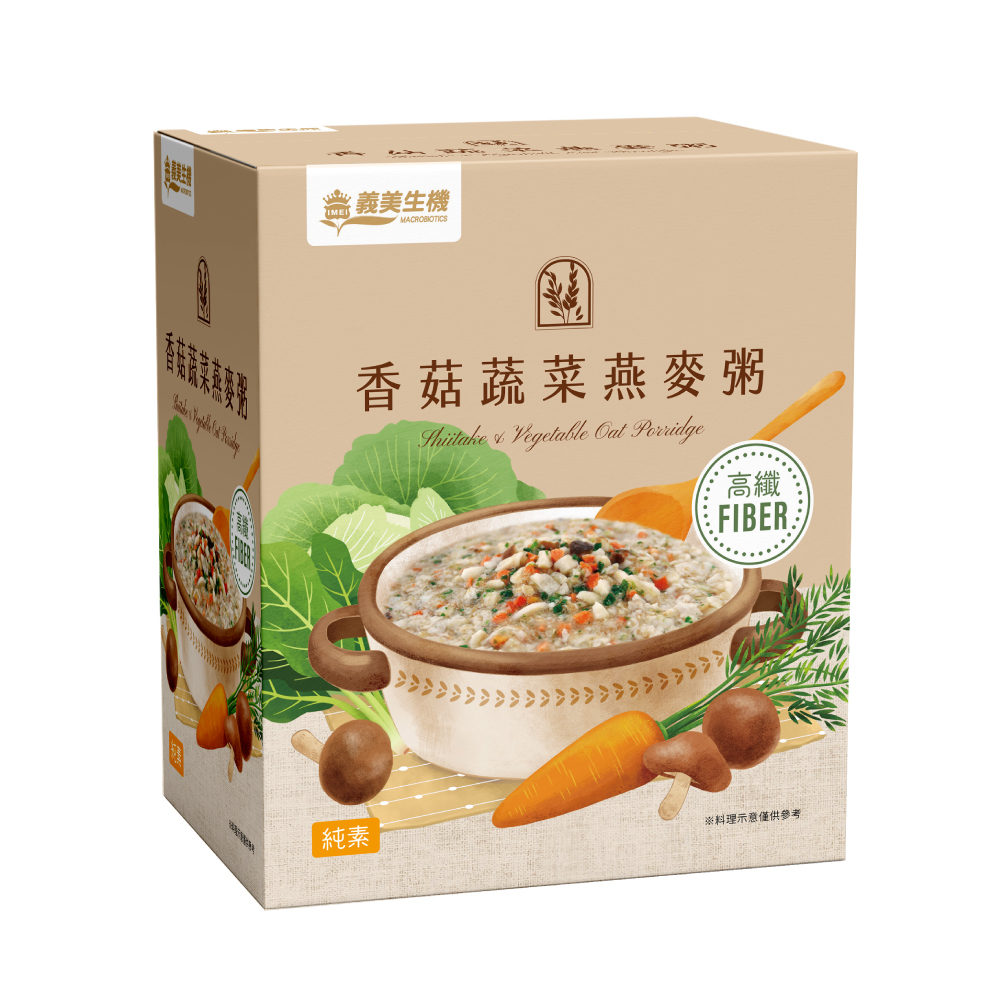 [家速配]義美生機 香菇蔬菜燕麥粥