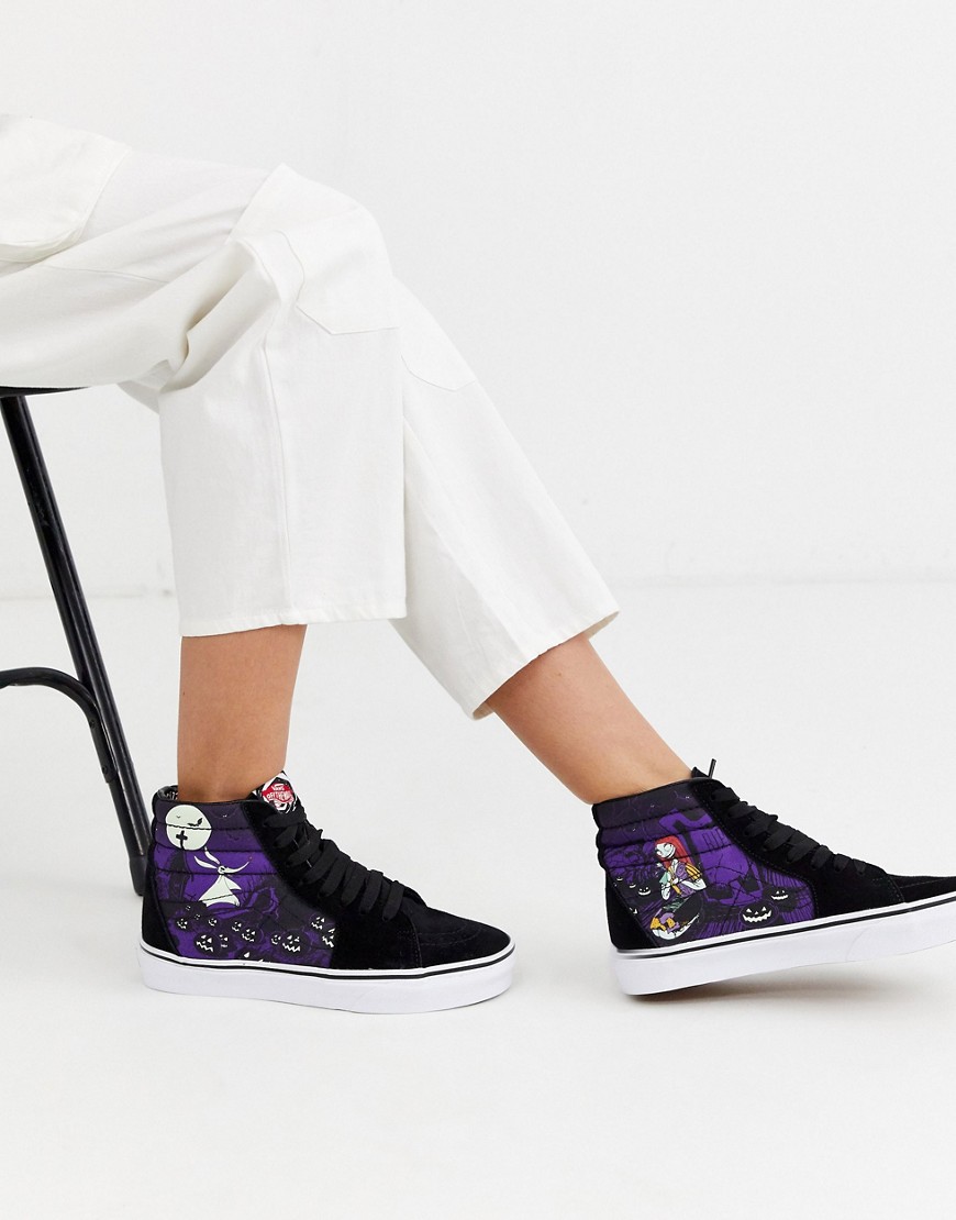 Trainers by Vans Celebrating Tim Burton's film, The Nightmare Before Christmas High-top style Lace-u
