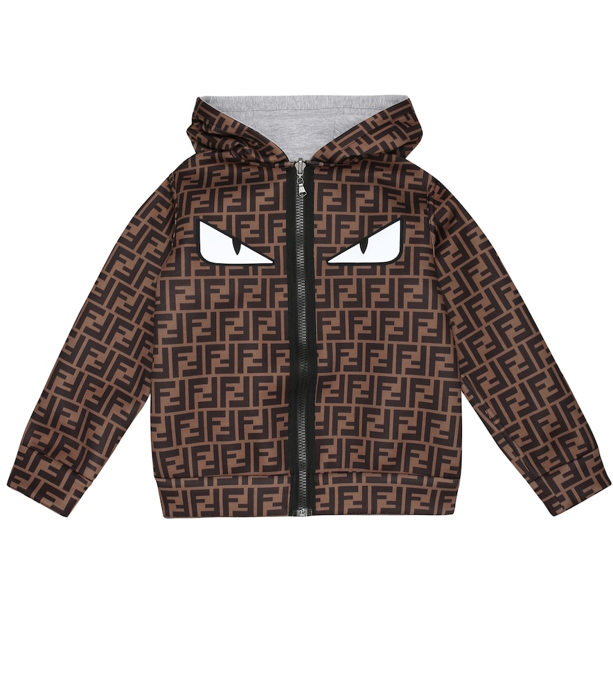 This black and brown FF jacket from Fendi Kids is a versatile addition to your little one's edit.
