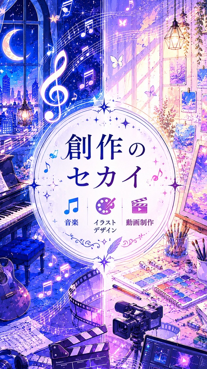 創作のセカイ ┊︎中高生 音楽 イラスト 動画