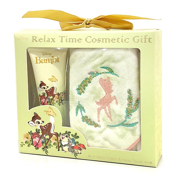 【迪士尼護手霜毛巾禮盒】迪士尼 小鹿斑比 護手霜 毛巾 禮盒 SHO-Bi 日本正版 該該貝比日本精品