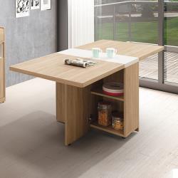 ◎前後開門內可置物|◎特殊立體化木紋處理|◎台灣製造品牌:H&D類型:桌子/餐桌/折合桌桌面型狀:長方形桌面主材質:木質材質說明:正面、檯面、側面為木芯板材質，PU耐磨塗裝木紋經特殊立體化處理，增添木