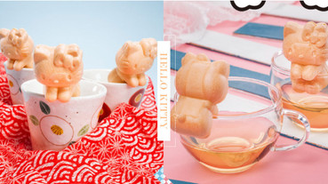 日本栗庵風味堂「Hello Kitty最中餅」化身杯緣子！超萌Kitty餅皮，還可掛杯緣超療癒