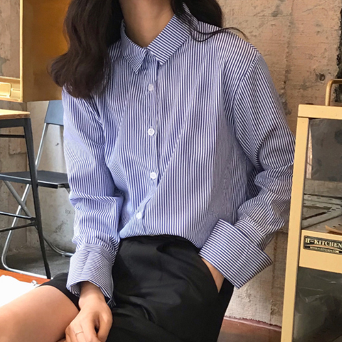 PZ-CA-029PAZU 復古喇叭袖襯衫