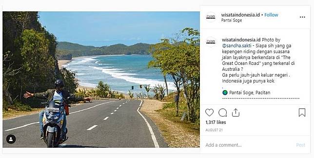 Serasa Di Australia Indahnya Berkendara Di Pesisir Pantai