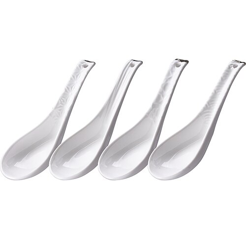 ◇港式湯匙、點心匙◇湯品、炒飯、粥品◇日式典雅陶瓷餐具◇燙金點綴增添質感◇具孔洞可吊掛收納