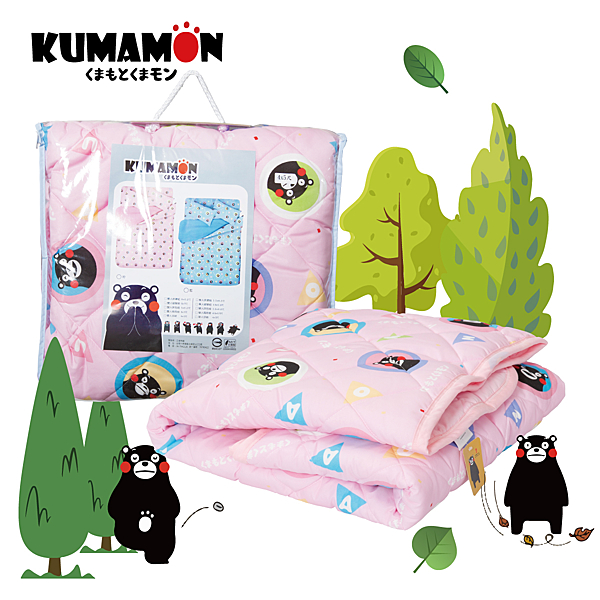 雙面磨毛處理n輕盈快乾 冷氣被n午睡被nkumamon 日本九州n精緻車工n正版授權