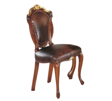 H&D-奧爵法式胡桃金邊餐椅