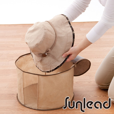 Sunlead 竹炭去味防塵透氣帽子收納盒/收納袋