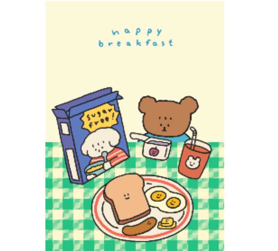 Fluffy Crew: Happy Breakfast :)