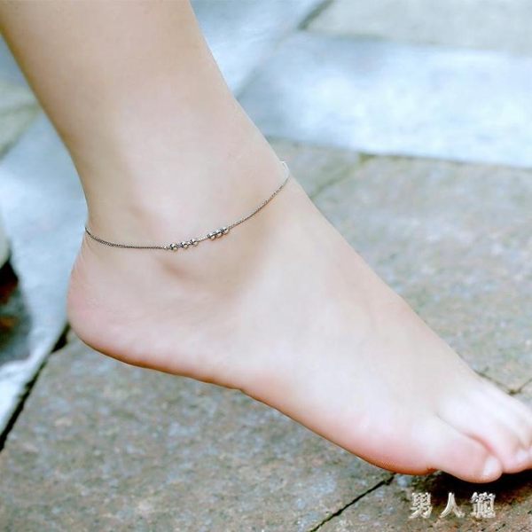 腳鏈女韓版簡約學生森系閨蜜韓國甜美清新腳環 JH2443『男人範』