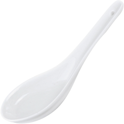 港式湯匙、飯匙 湯品、炒飯、粥品 簡約素雅餐桌器皿 白瓷材質富有質感 日式美學精緻餐廚