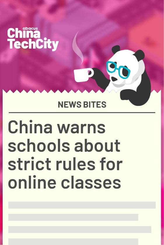 China Warns Schools About Strict Rules For Online Classes