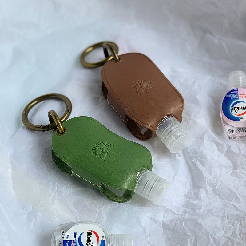 Tree & Fruits 防疫 隨身酒精乾洗手 搓手液 皮套 客製化烙印