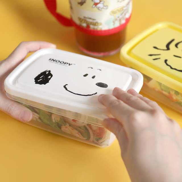 【Snoopy史努比大臉保鮮盒】Norns 450ml 正版授權 便當餐盒 水果盒 透明收納盒 胡士托 糊塗塌客 小黃鳥