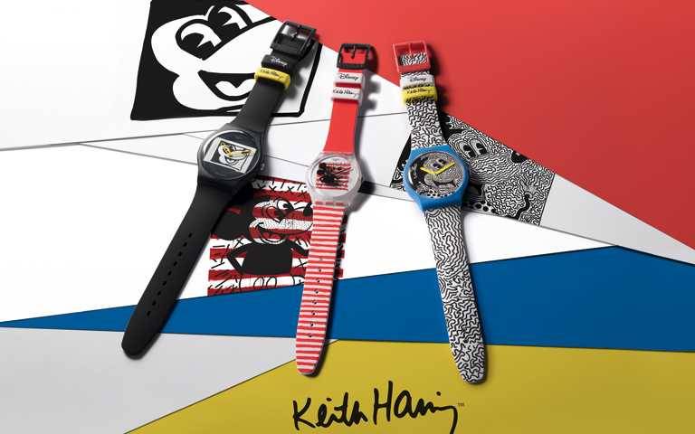 米奇控尖叫手刀開搶！SWATCH聯乘迪士尼與Keith Haring神級塗鴉，再現腕