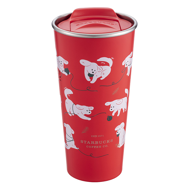 星巴克狗狗嬉戲TOGO不鏽鋼杯 【康是美】