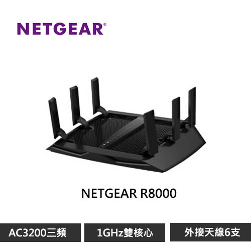 【產品特色】NCC: CCAF15LP0360T9三頻AC3200 WiFi-高達3.2Gbps極速無線1GHz雙核心次世代Wave 2 WiFi3+3六支高性能外置天線Beamforming+智慧動