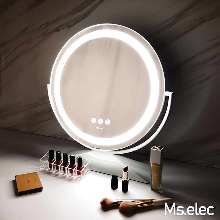 慕月LED環燈化妝鏡（LED化妝鏡/桌鏡/三色補光）