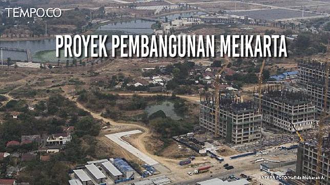 Foto aerial pembangunan gedung-gedung apartemen di kawasan Meikarta, Cikarang, Kabupaten Bekasi, Jawa Barat, Selasa, 16 Oktober 2018. ANTARA FOTO/Hafidz Mubarak A