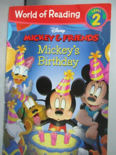 【書寶二手書T5／少年童書_OAW】Mickey’s Birthday_Risco, Elle D./ Disney S