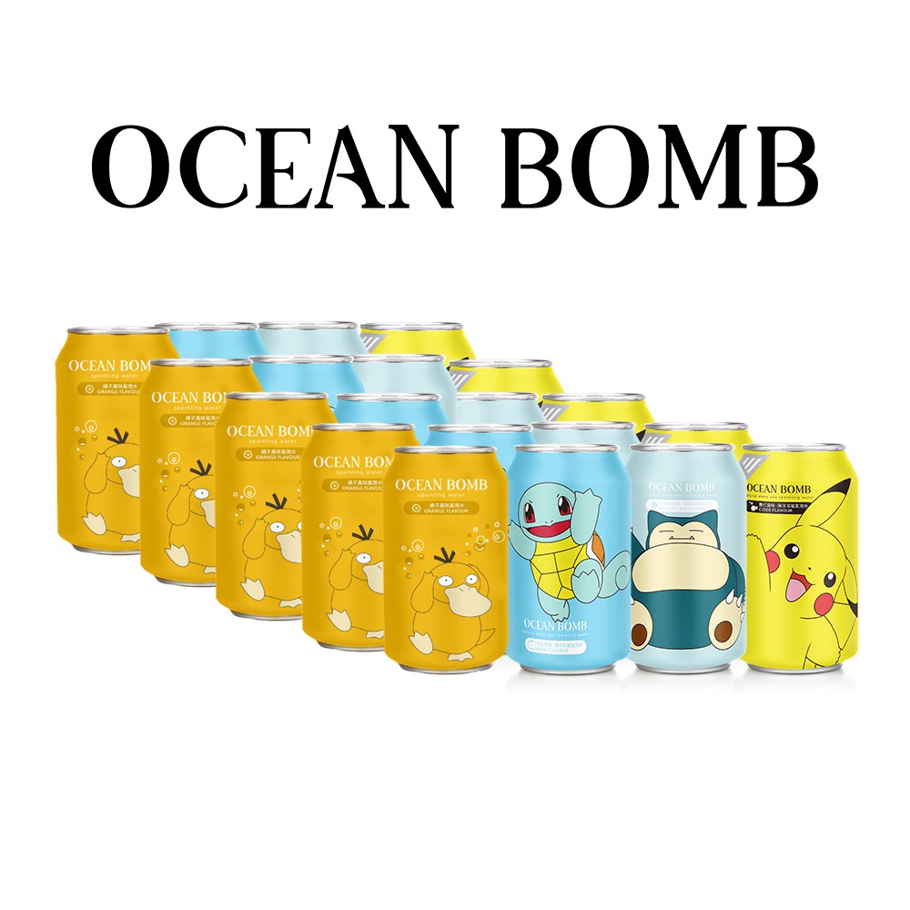 Ocean Bomb 寶可夢氣泡水mix(330ml/24入) 蝦皮24h 現貨