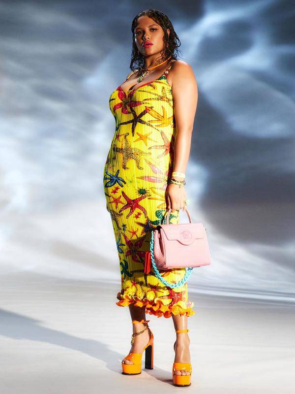 versace plus size dress