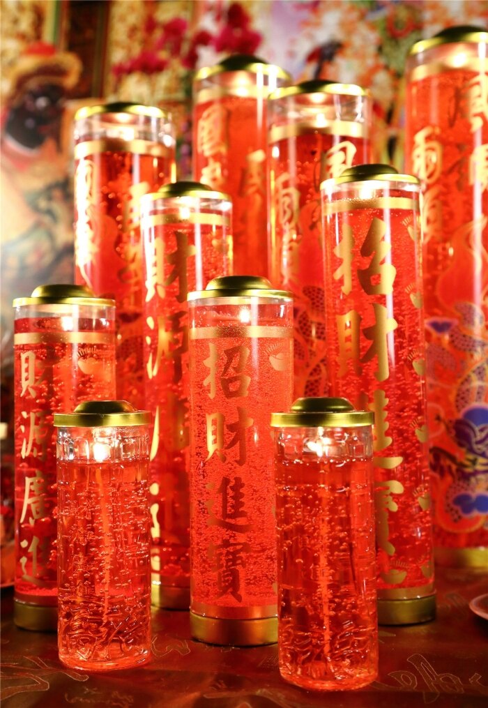 ✨老食說食品✨招財龍鳳果凍蠟燭1號(1箱)