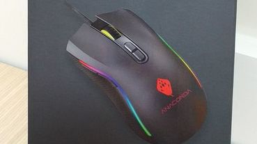 《3C開箱》巨蟒(ANACOMDA)電競滑鼠RM100(RGB)~會跳舞的滑鼠/6段DPI(1000~7200)