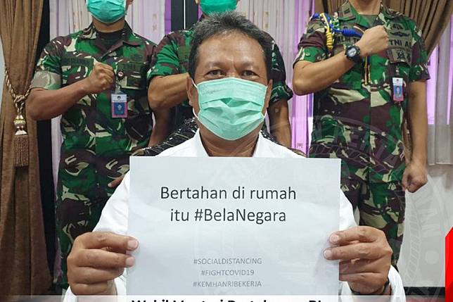 Hasil gambar untuk Wamenhan: Bertahan di rumah itu bagian dari Bela Negara