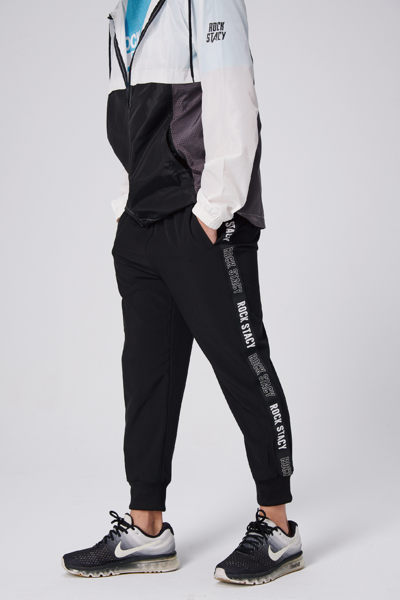 LOGO側寬條 運動系列 休閒長褲 91R123-19 Rock&stacy