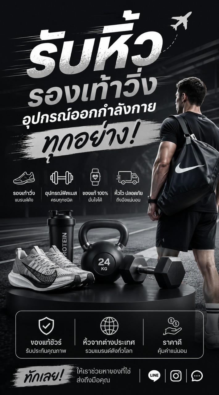 รองเท้าวิ่งอุปกรณ์ออกกำลังกาย💪