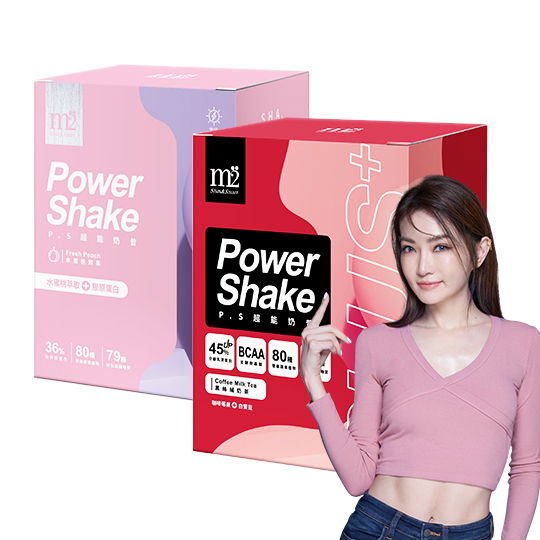 超能奶昔-黑絲絨奶茶 7入x1盒、超能奶昔-水蜜桃鮮果 8入x1盒