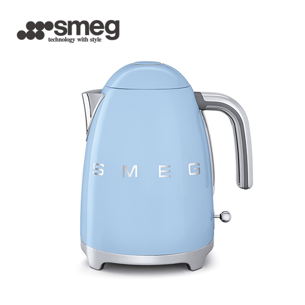 義大利SMEG電熱水壺-粉藍色