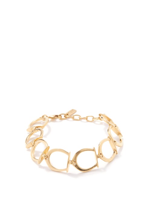 Saint Laurent - Horseshoe-link Bracelet - Womens - Gold