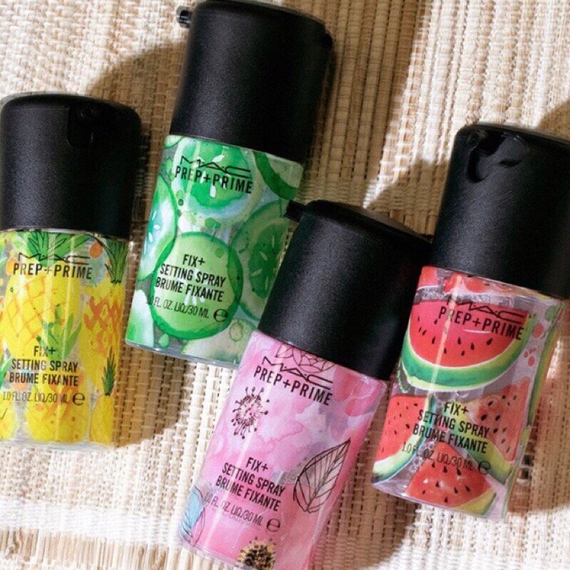 MAC 妝前FIX+活力水噴霧 定妝噴霧 夏日限定版 30ml《小乖小舖》小黃瓜 牡丹 西瓜 鳳梨