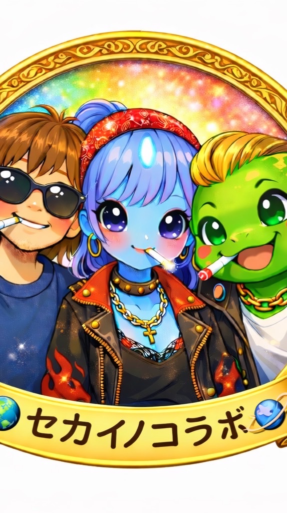 宇宙🪐と世界🌍と海🌊のコラボ