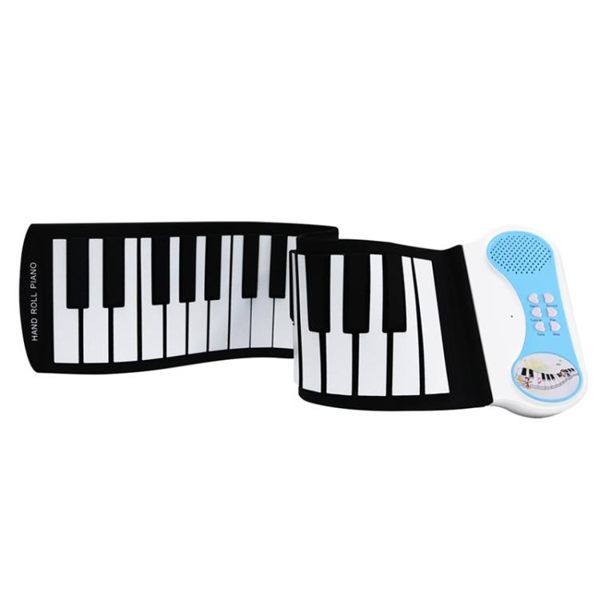 手卷鋼琴 科匯興37鍵兒童益智手卷鋼琴電子琴PN37S幼兒園樂器玩具 莎拉嘿呦