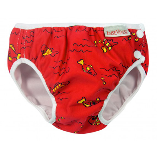 來自瑞典，美國游泳學校指定專用泳褲! •腰、腿處採取特殊鬆緊帶設計，舒適柔方便水中活動。 •尿褲內防漏柔軟織布，當「意外」來臨時，能達到效果。 •外層為有彈性之泳裝織布。 •按扣設計，穿脫容易。