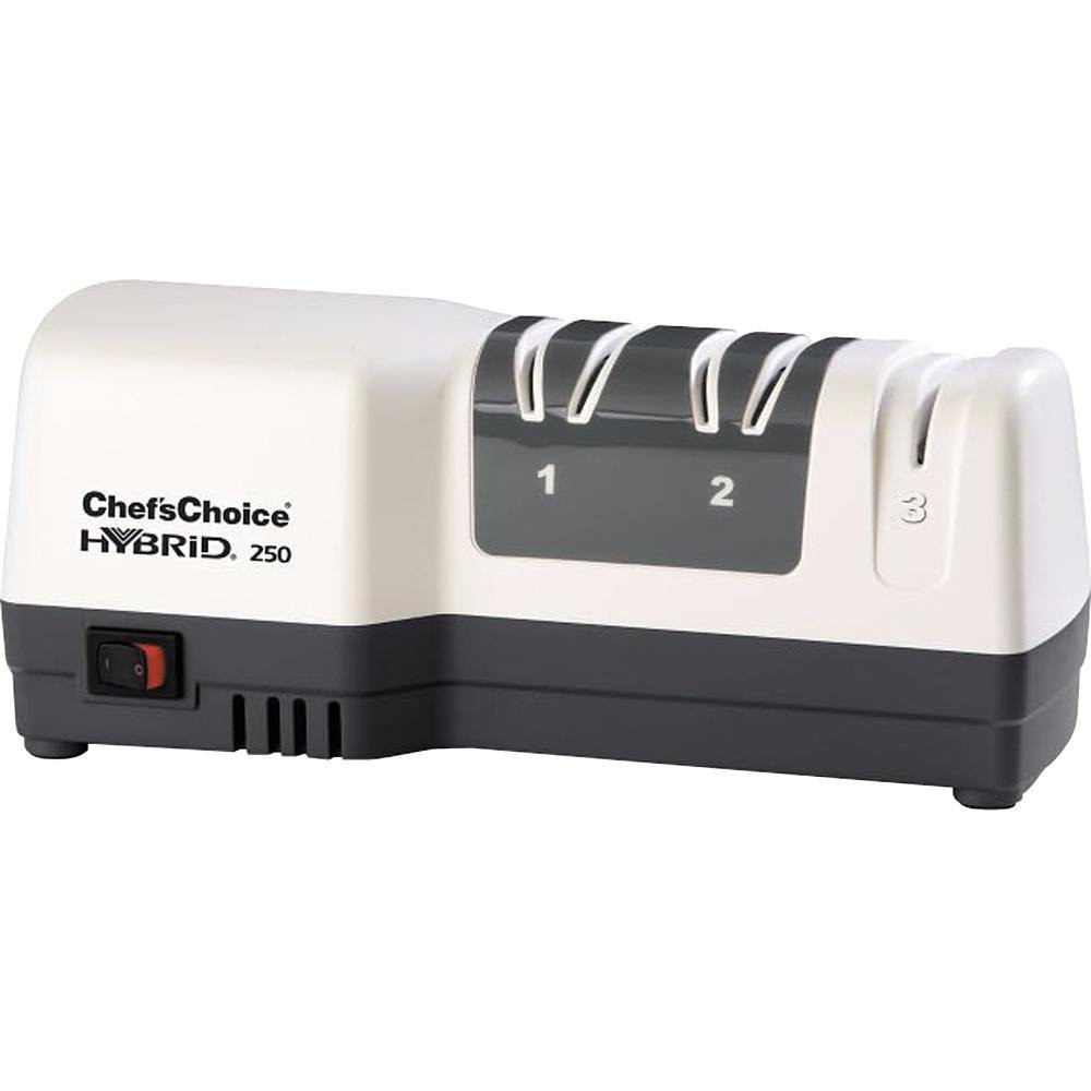Chefs Choice 250 電動和手動 三段式磨刀器 Diamond Hone Hybrid Sharpener Combines Electric ManualChef'sChoice 250