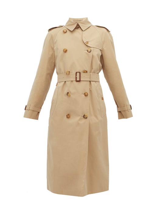 Burberry - Burberry's beige The Waterloo trench coat is characterised by a relaxed, longline silhoue